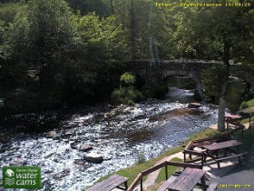 Obraz podglądu z kamery internetowej Drewsteignton - Fingle Bridge